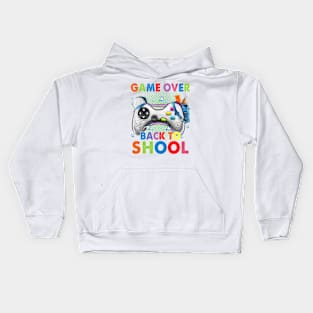 Game Over Back To School First Day of School,Kids Gaming, Teacher Gift Kids Hoodie